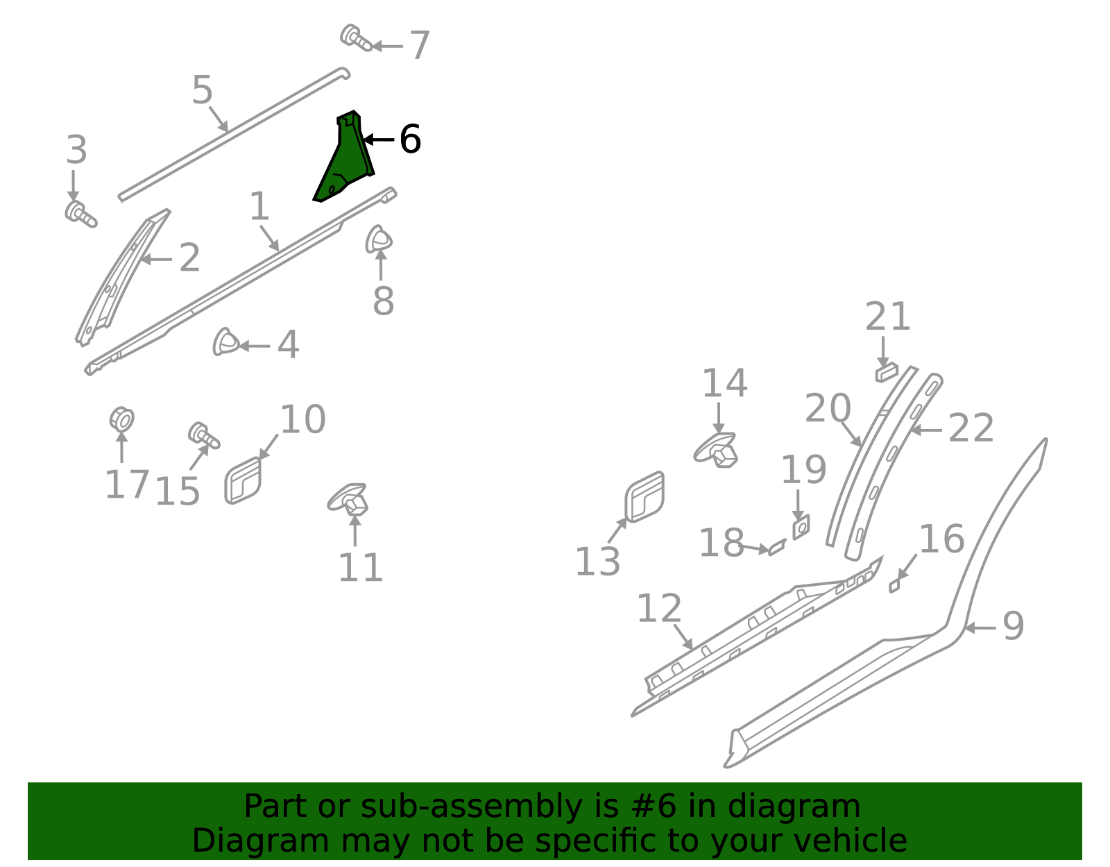 83280-R5000 - Corner Molding 2021-2025 Kia Sorento | Kia.Parts Store