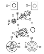 4736253AA - 3.7L Gas; Engine: Torque Converter Drive Plate for Mopar Image