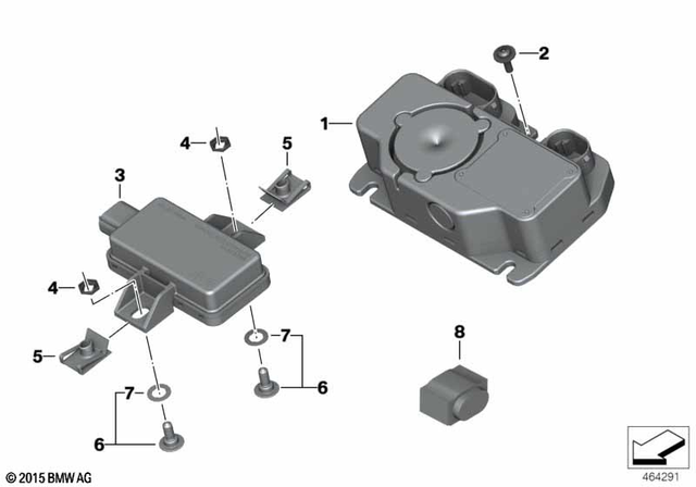 65755A958C2 - Audio, Navigation, Information Systems: Control Unit Dwa - Dwa8 basic for BMW-Motorrad Image