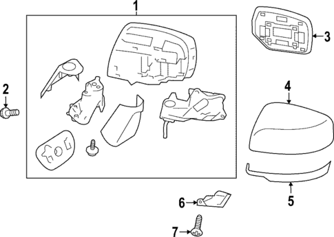 Outside Mirrors for 2025 Subaru WRX #1
