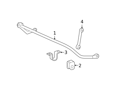 Stabilizer Bar & Components for 2010 Ford F-350 Super Duty #1