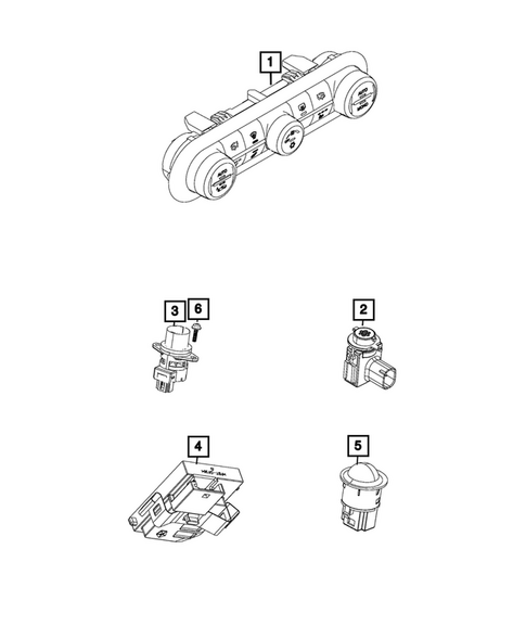Air Conditioner and Heater Controls for 2020 Alfa Romeo Giulia #0
