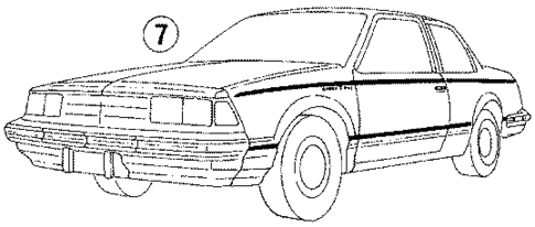 Stripe Tape for 1989 Buick Century #1