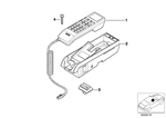 61131378987 - Communication Systems: Bracket, Plug Connection Black for BMW Image