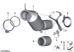 18328661424 - : Rp Catalytic Converter.Close To The Engine for BMW Image