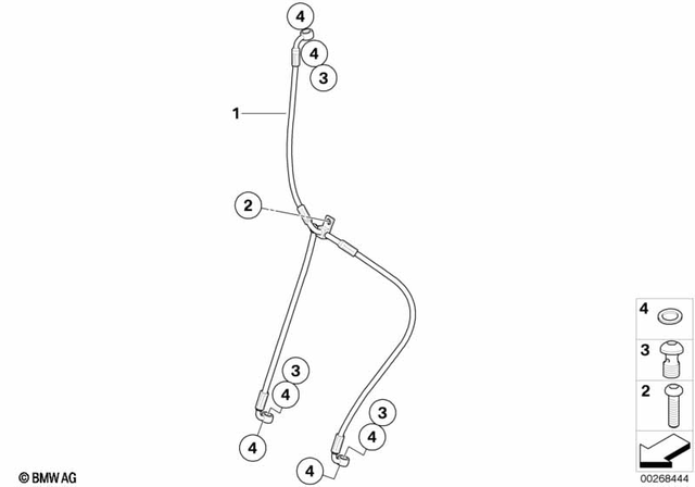 34327679367 - : Brake Hose, Front for BMW-Motorrad Image