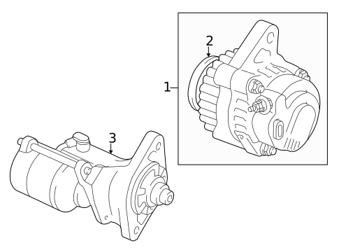 Alternator for 2000 Toyota Corolla #1