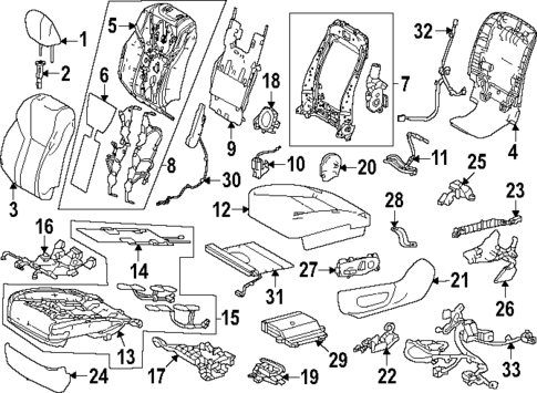 Power Seats for 2024 Lexus GX550 #1