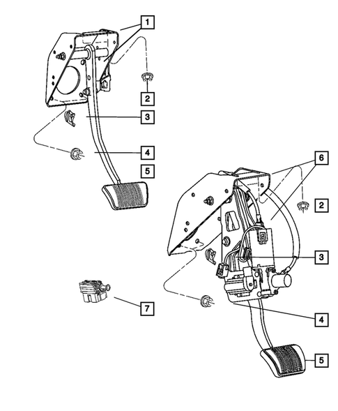 Brake Pedals for 2006 Jeep Commander #0