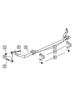 52109876AC - Front Suspension: Front Stabilizer Bar for Mopar Image