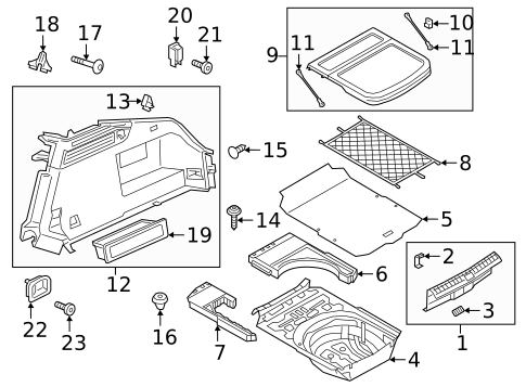 Interior Trim - Rear Body for 2020 Volkswagen Arteon #0