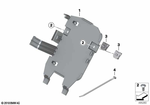 65758405405 - Audio, Navigation, Information Systems: Bracket For Control Modules - Dwa/E-Call for BMW-Motorrad Image