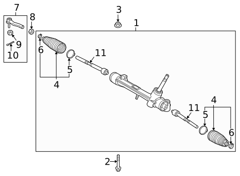 Steering Gear & Linkage for 2019 Toyota Mirai #0