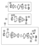 68430081AD - Front Axle; Dana 210 MM; Differential and Drive Line: Axle Locker Actuator Kit for Mopar Image