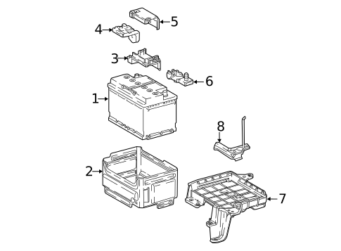 Battery & Related Components for 2019 Toyota C-HR #0