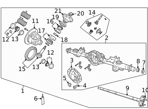 Axle & Differential for 2013 Ram 1500 #0