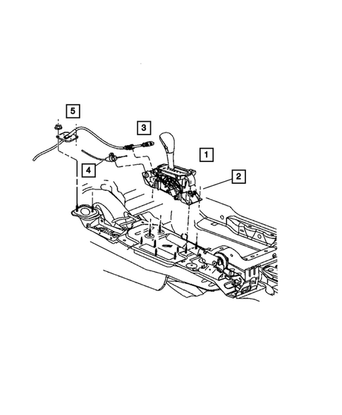 Gearshift Controls for 2007 Jeep Liberty #1