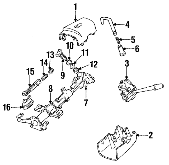 E9SZ3530B - Steering: Shroud for Ford: Thunderbird | Mercury: Cougar Image