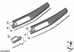 51459195656 - : Trim, I-Panel, Wood, Fineline Nature Right for BMW Image