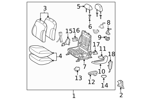 Front Seat Components for 2007 Toyota Yaris #0