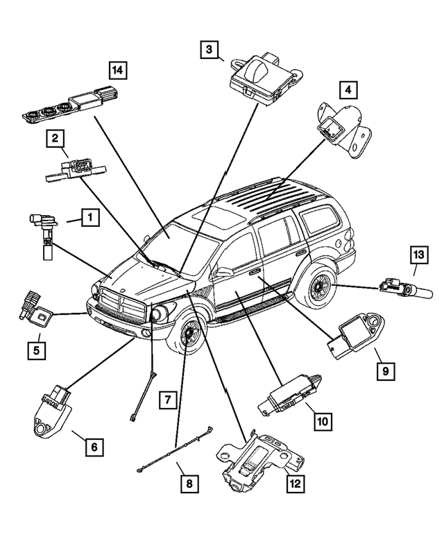 56028713AA - Electrical: Acceleration Sensor for Mopar Image image