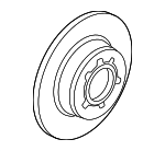 8N0615601B - : Disc Brake Rotor Rear for Volkswagen Image