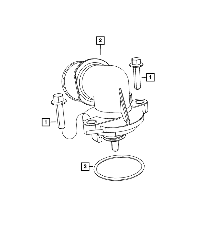 68027632AA - Cooling: Hex Flange Head Bolt for Mopar Image