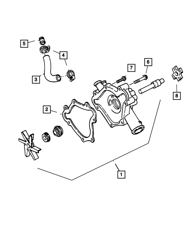 53021361AA - : Radiator Clamp for Mopar Image
