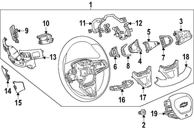60008071 - Steering: Steering Wheel for GM Image