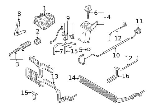 Pump & Hoses for 2005 Audi S4 #0