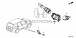 90132T5A003 - Electrical/Exhaust/Heater/Fuel: SCREW, GROUND (5X18) for Honda Image