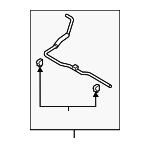 PAF115380 - Cooling System: Vent Hose for Mazda Image