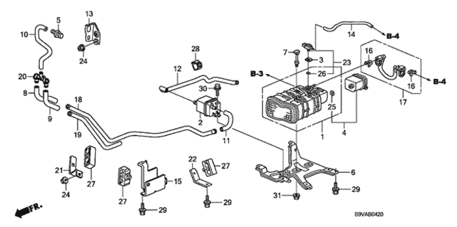 Canister (KA) (KC) for 2008 Honda Pilot #0