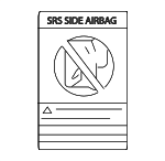 985N87P701 - Body: Air Bag Label for Nissan Image