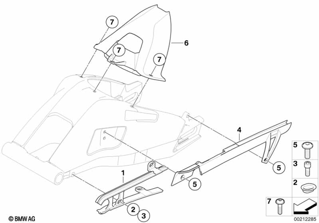 33178556938 - Rear Axle, Rear-Wheel Drive, Suspension: Slide Rail -  for BMW-Motorrad Image