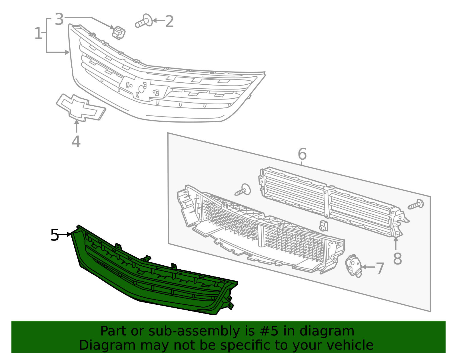 Front Grille Replacement - OEM Exterior Styling for GM | AutoNation Parts