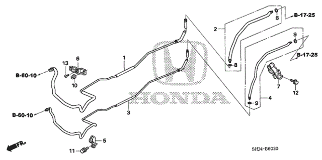 A/C Rear Hose - Rear Pipe for 2008 Honda Odyssey #0