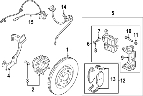 Front Brakes for 2025 Kia EV6 #0