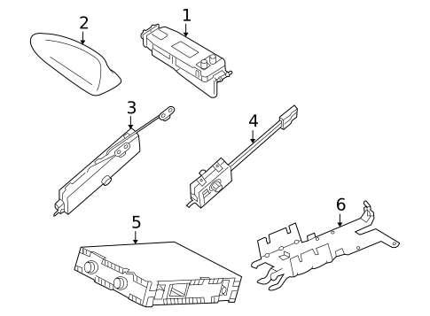 Antenna & Radio for 2008 Volvo XC70 #0