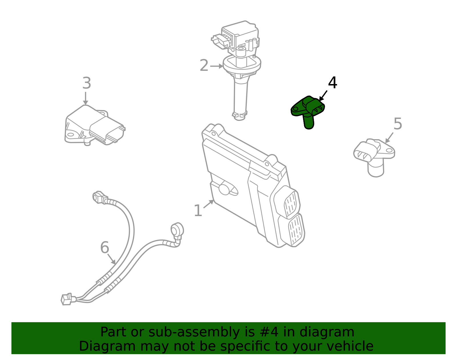 8658495 - Camshaft Position Sensor - 2004-2016 Volvo | Volvo OEM Parts ...