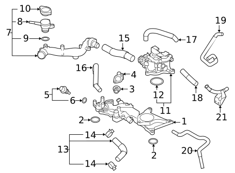 Hoses & Pipes for 2023 Subaru Crosstrek #0