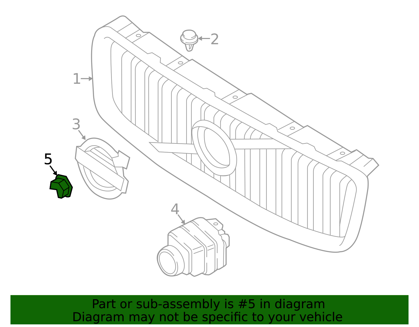 2016-2022 Volvo Park Assist Camera Bracket 31383924 | Genuine Volvo ...