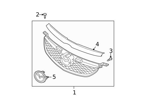 Grille & Components for 2004 Mazda 6 #1