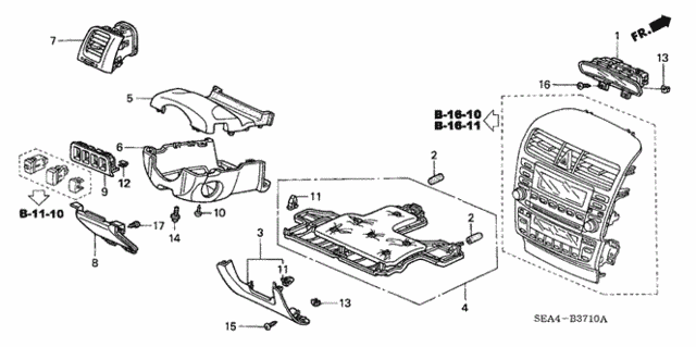 Instrument Panel Garnish (Driver Side) for 2005 Acura TSX #0