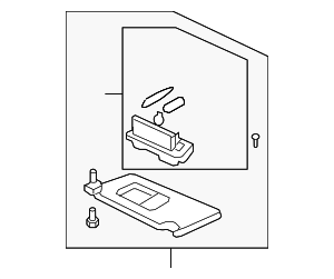 83280STKA01ZB - : Sun-Visor for Acura Image