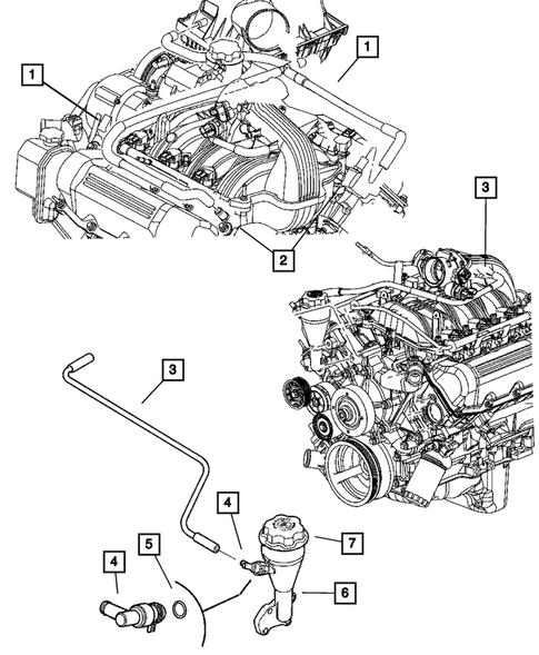 Crankcase Ventilation for 2005 Jeep Grand Cherokee #0