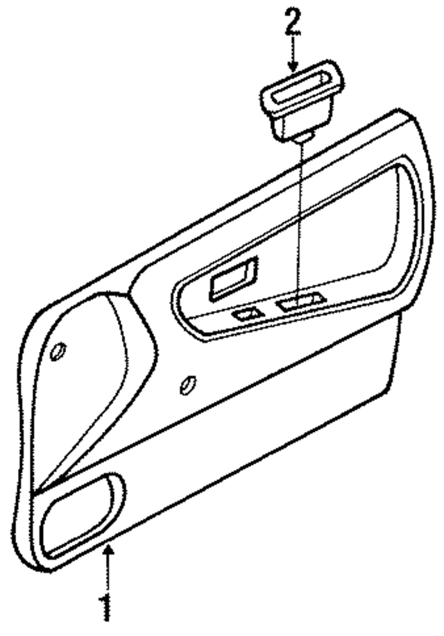 8090153F02 - : Door Trim Panel for Nissan: 240SX Image