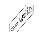 4D0898550 - Body: Lock Pin for Audi: A8, A8 Quattro, S8 Image