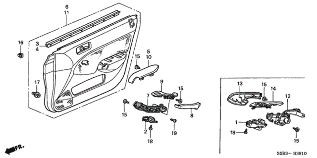 Front Door Lining for 2005 Honda Civic #0