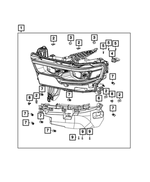 68432401AA - Electrical: Fascia Bracket Kit, Left for Mopar Image
